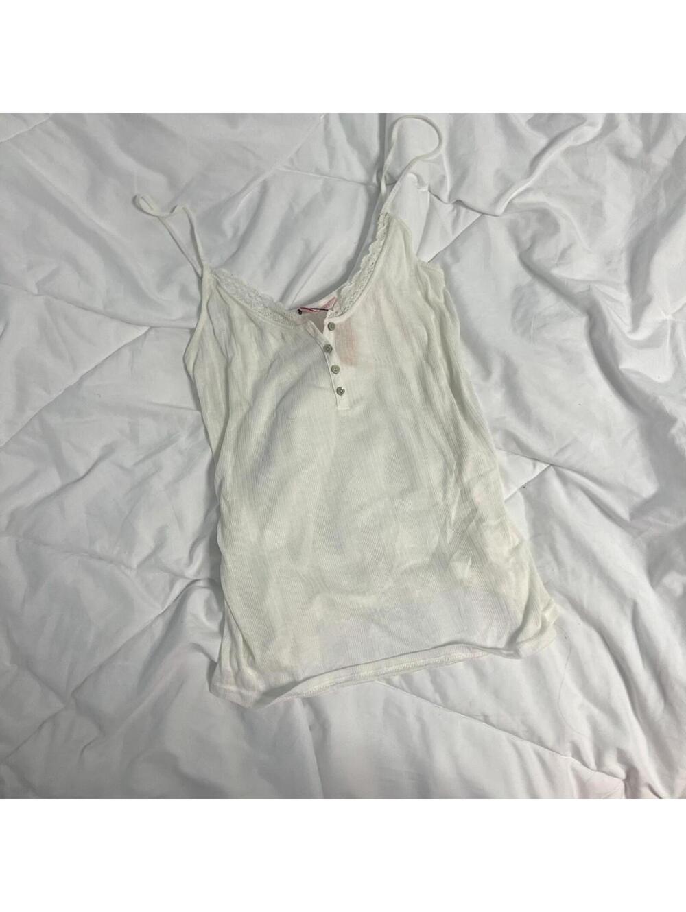 NWT tank top white button up victoria's secret large
